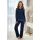 Pijamale lungi și elegante, de culoare bleumarin – Ramona long bleumarin