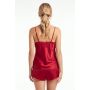 Pijama de damă din satin, de culoare bordo – Tiffani 1/2 bordo - 4