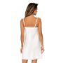 Tricou din satin cu dantelă - Tiffani ecru - 3