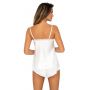 Pijama din satin ecru cu dantelă - Tiffani 1/2 - 3