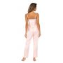 Pijama din satin cu pantaloni lungi - Tiffani roz - 3