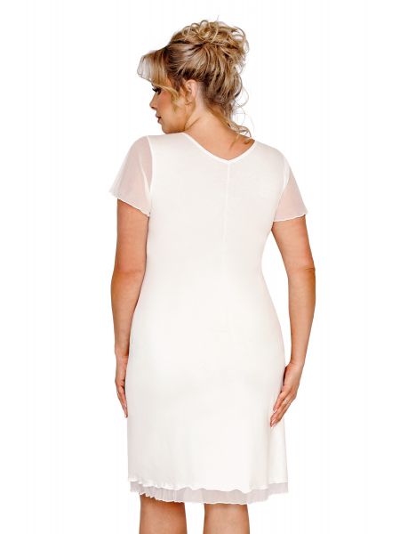Ivana ecru plus size cămașă de noapte - 2