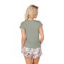 Pijama de damă cu pantaloni scurți - Nicola 1/2 olive - 3