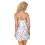 Tricou din satin cu imprimeu floral - Rosa - 3