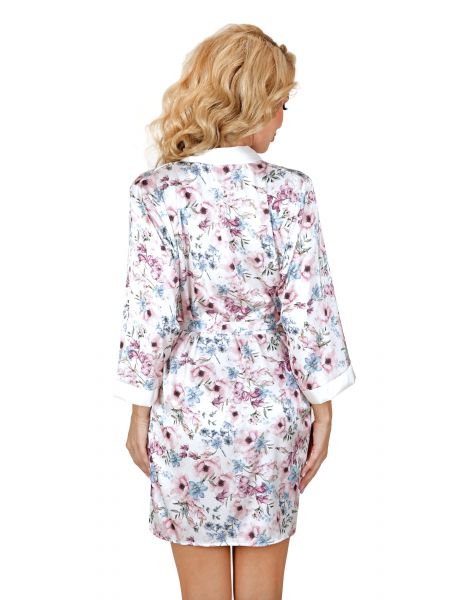 Rosa - halat de baie din satin - 2