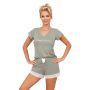 Pijama de damă cu dantelă - Simply 1/2 olive - 2