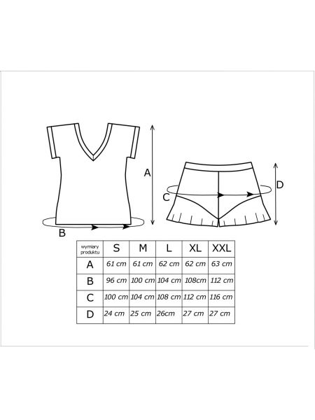 Pijama de damă cu pantaloni scurți - Astrid 1/2 cobalt - 4
