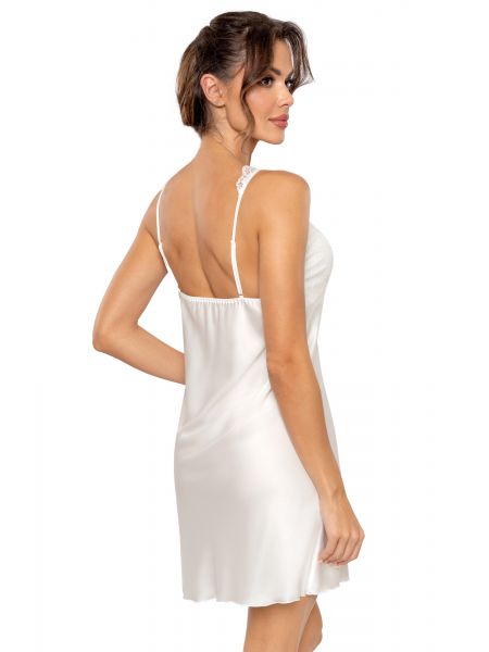Tricou elegant din satin – Mari ecru - 3