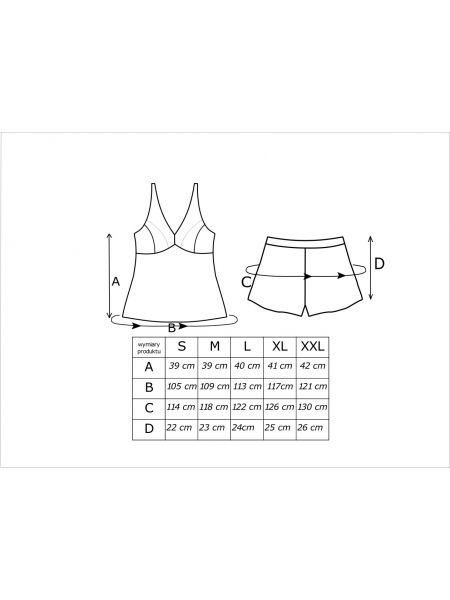 Pijama din satin cu dantelă – Mari 1/2, albastru închis - 4