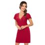 Cămașă de noapte elegantă cu mâneci – Luiza, culoare visiniu - 2